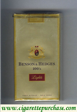 Benson and Hedges 100s Lights cigarettes Park Avenue